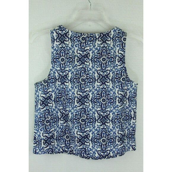 Milly Skirt Set Women's Small XS 2 Pc Cotton Floral Print Blue - Picture 4 of 6